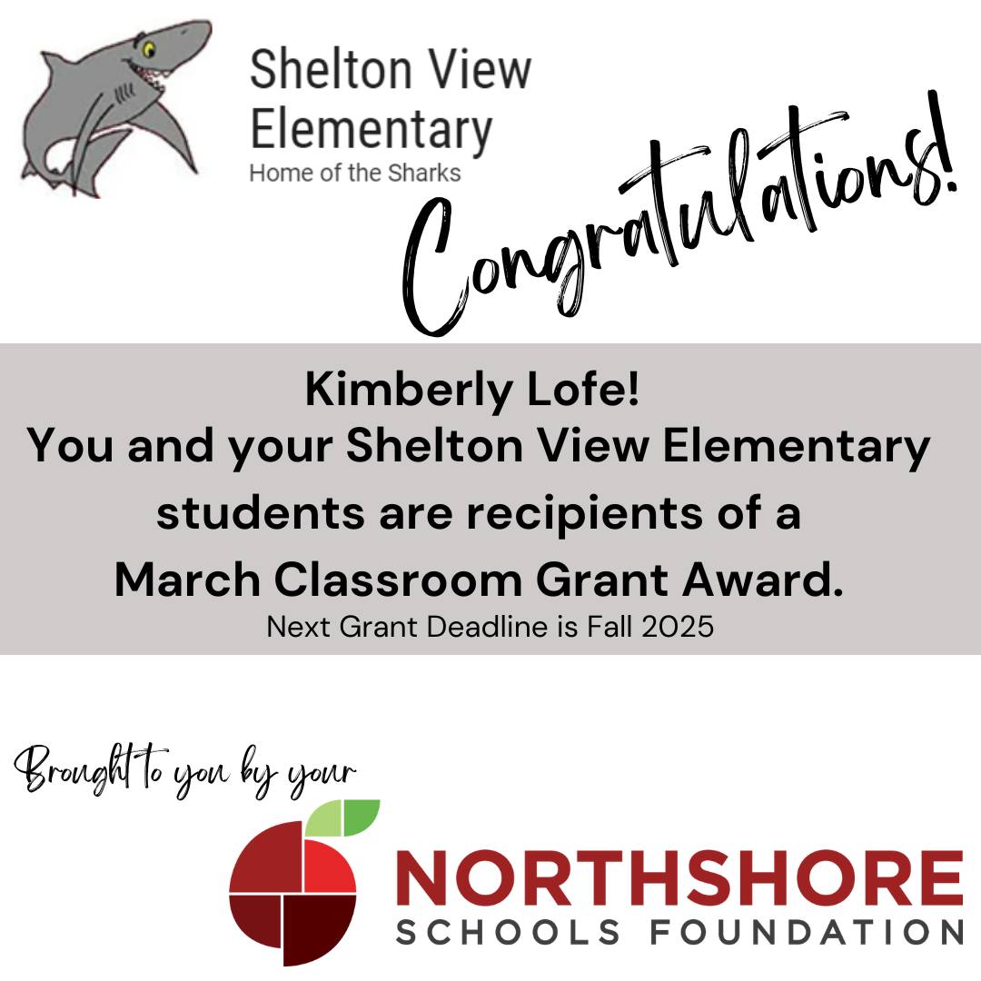 Congrats Kimberly!

Read all the spring grant winners: Link in bio

#nsdfoundation #northshoreschoolsfoundation #northshoreschooldistrict #nsd  #educators #allinforkids  #classroomgrants #classroomgrant