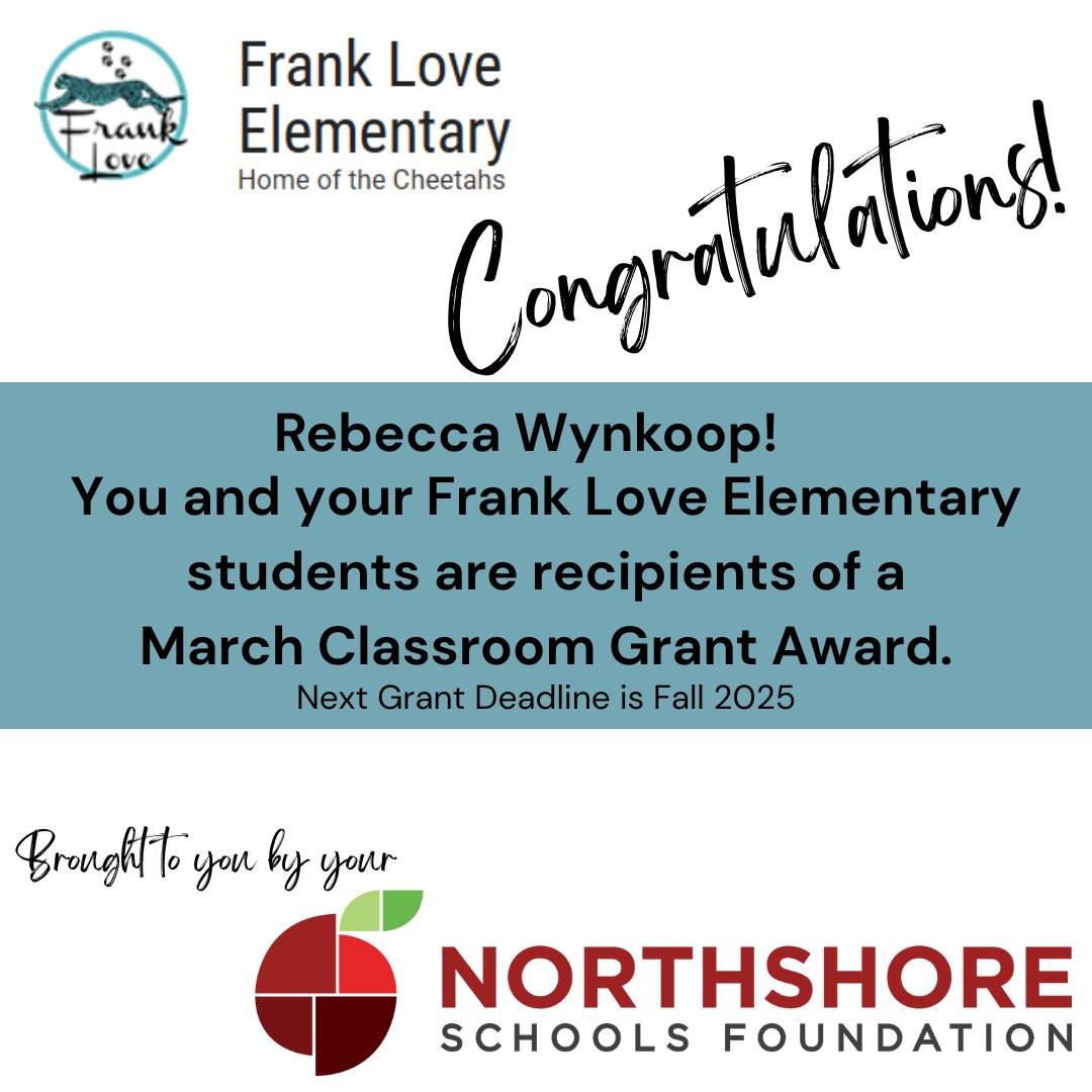 Congrats Rebecca!

Read all the spring grant winners: Link in bio

#nsdfoundation #northshoreschoolsfoundation #nsd #northshoreschooldistrict #nsd  #educators #allinforkids  #classroomgrants #classroomgrant