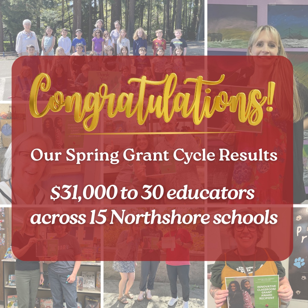 .…and that’s a wrap on our spring grant cycle!We’re proud to invest $31,000 in 30 incredible educators, supporting innovative ideas that will enhance and inspire learning for NSD students!

NSD Educators: Did you win one of our fall or spring grants? We'd love your feedback on how your project is impacting students! 

Feedback details: https://bit.ly/4jZIaKd

#nonprofit #nonprofitorganization #nsdfoundation #nsd #northshoreschoolsfoundation #classroomgrantsprogram #educators #schoolsfoundation