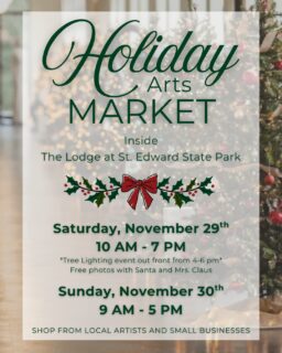 Hey Northshore! Shop local the weekend after Thanksgiving and support our amazing small businesses and artists!

@catalystfineart’s Holiday Arts Market is happening inside @lodgeatstedward  in Kenmore.

Saturday, Nov. 29, 2025 only: Free photos with Santa & 🎄 Tree Lighting from 4–6 PM

Don't forget to look for our Giving Tree and make a digital donation through an ornament!

Heads up: A Discover Pass is required for parking. Don’t have one? No worries, you can purchase a day pass in the parking lot or use The Lodge's valet service.

Questions? Email: kimm@nsdfoundation.org

#catalystfineart #kenmorewa #TheLodge #holidaymarket