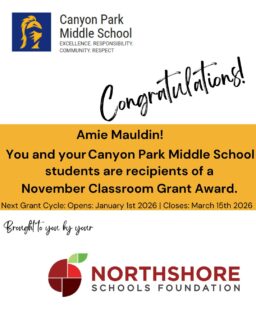 Congrats Amie!

Meet the Foundation's 2025 Fall Grant Winners: Link in bio

Our spring grant cycle opens on Jan. 1, 2026.

Together, All In for Kids!

#nsdfoundation #northshoreschoolsfoundation #classroomgrant