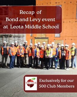 Innovation in Action at Leota Middle School! Last Wedneaday night, our 500 Club members got an exclusive behind-the-scenes tour of the exciting transformation happening at Leota Middle School.

@cornerstonegci walked us through the active construction site, giving us a firsthand look at where tomorrow's classrooms are taking shape today. Seeing the progress was truly inspiring!

We also heard from Northshore School District Communications and Capital Projects teams about the upcoming Bond and Levies on February's ballot and what they mean for our schools.

👏Thank you to:
-Kurt and Gerard from Cornerstone General Contractors for the fantastic guided tour
-Leota Middle School Principal Scott Leick for hosting us
-Jennifer from NSD Communications and William from Capital Projects for the informative presentation
-Our amazing 500 Club members for joining us!

Read the full event recap: Link in bio

We couldn't do this without our incredible community! All In for Kids!

#northshoreschoolsfoundation #northshore