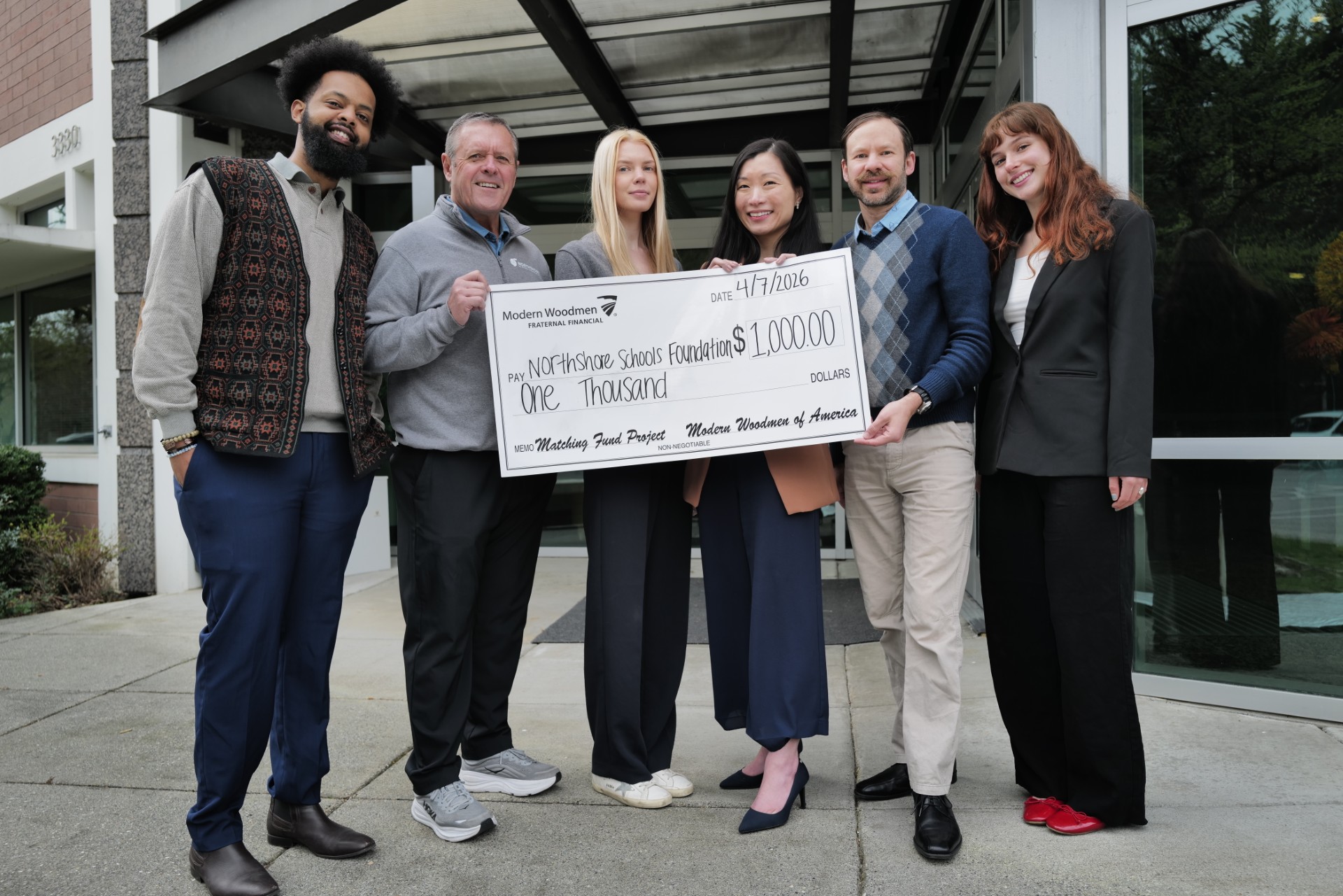 Thank you to Modern Woodmen of America for their generous sponsorship of our All In for Kids Luncheon this past February. Your support helps us better serve students, educators, and classrooms!

We’re grateful for partners like you who are committed to helping Northshore kids succeed.

All In for in Kids!

#northshoreschoolsfoundation