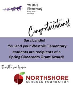 Congrats Sara at Westhill Elementary!

Meet the Foundation's 2026 Spring Grant Winners: Link in bio

Northshore staff and educators: our 2026 fall grant cycle opens on Aug. 1, 2026

All In for Kids!

#northshoreschoolsfoundation #classroomgrant