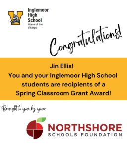 Congrats Jin at Inglemoor HS!

Meet the Foundation's 2026 Spring Grant Winners: Link in bio

Northshore staff and educators: our 2026 fall grant cycle opens on Aug. 1, 2026

All In for Kids!

#northshoreschoolsfoundation #classroomgrant