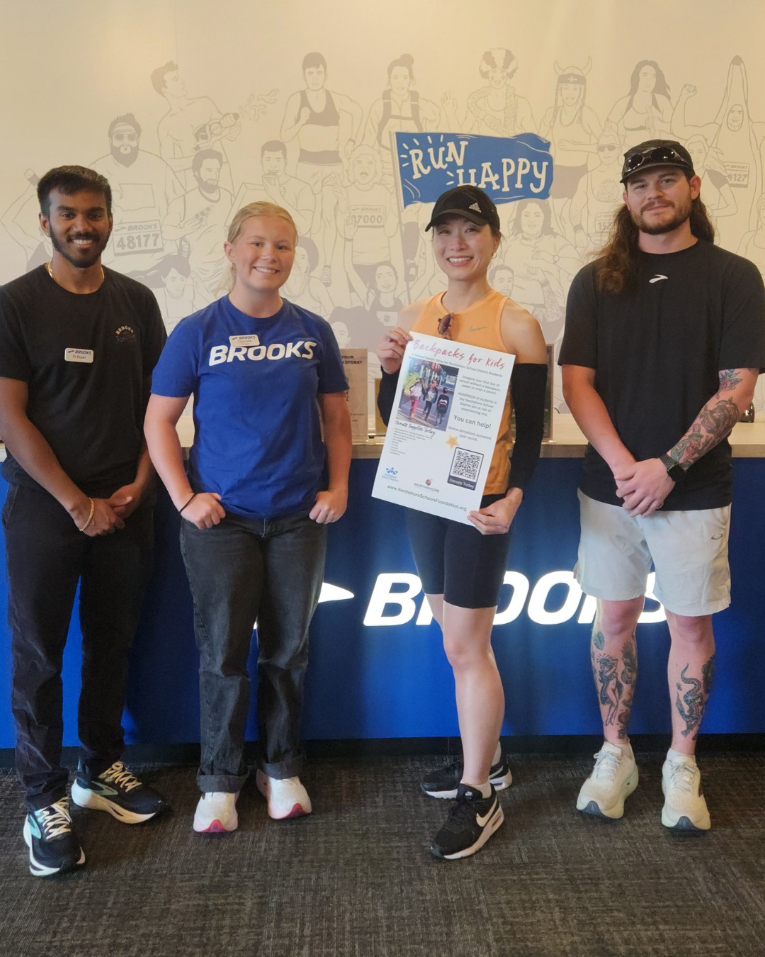 Back at Brooks Outlet Run Club, and just as fun as the first time! Kimm loved reconnecting with the running community and spreading the word about our Backpack for Kids drive on Wednesday evening.

Run Club meets every Wednesday at 5:45pm, all paces welcome! Just show up!

Location: 24110 Bothell Everett Hwy Ste f-300, Bothell, WA 98021

A big thank you to the Brooks Outlet for the warm welcome, and for being one of our proud 500 Club members.

All In for Kids!
#northshoreschoolsfoundation