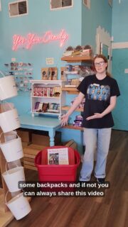 Listen @sugar_rush.candy_store  in downtown Bothell. Buy some candy, drop off backpack donations, and be All In for Kids!

Or, buy donations at our Backpack online store: Link in bio
#northshoreschoolsfoundation