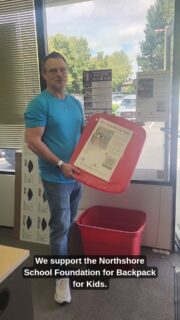 Listen to Nick from @ynprintshop. Let's build READY students through our summer Backpack for Kids drive!

Drop off school supply donations at a public collection site host: Link in bio

Or, scan the QR code on a Backpack posted displayed throughout the Northshore community.

All In for Kids!

#northshoreschoolsfoundation