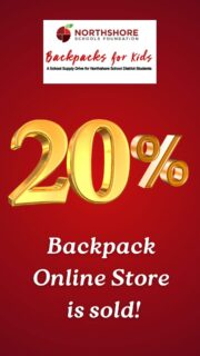 Our Backpack Online Store is at 20% sold! Help us reach 100% sold by August 31 by purchasing school supply donations, TODAY!

Best part: Everything is $25 or less and will be shipped straight to us.

Link to Backpack online store: In bio

Let's build READY students, together!

#northshoreschoolsfoundation