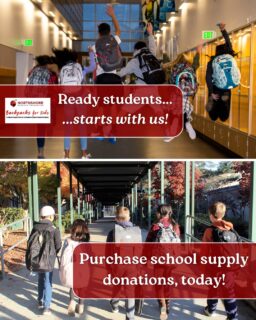 We can build READY students, together! Anyone can purchase school supply donations at our Backpack Online Store, today.

Let's hit 100% sold by August 31st.

Backpack Online Store link: In bio

All In for Kids!
#northshoreschoolsfoundation