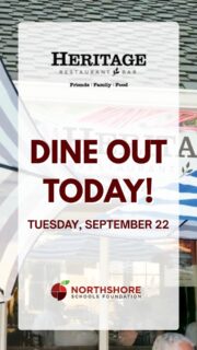 TODAY: Dine at @heritagewoodinville say "Northshore Schools Foundation" when you order, and 10% of your sale will come back to us for Northshore kids and schools!

What a delicious way to be All In for Kids!

#northshoreschoolsfoundation #woodinville