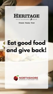 TODAY: Dine at @heritagewoodinville, say "Northshore Schools Foundation" when you order, and 10% of your sale will come back to us for Northshore kids and schools!

What a delicious way to be All In for Kids!

#northshoreschoolsfoundation